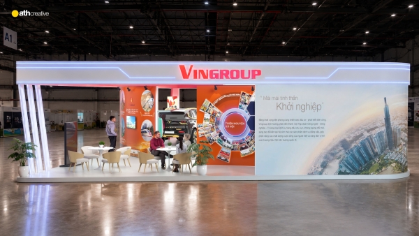 THIẾT KẾ BOOTH TRIỂN LÃM A80 VINGROUP
